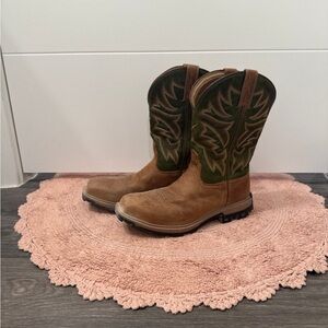 Twisted X Brown and Red Western Boots